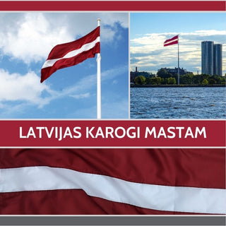 Latvijas karogi mastam