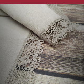 Lina galdauti ar mežģīnēm