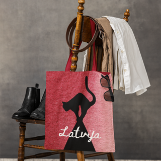 Linne- eller bomullskasse «Stjärnkatten Svarta katten»