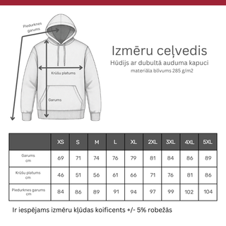 Klasiskais hūdijs - džemperis ar kapuci | Violets