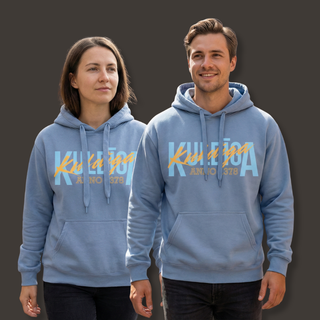 Hūdijs ar apdruku "Kuldīga. Anno 1378." | Pelēcīgi zils (Stone blue)