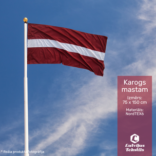 Latvijas karogs mastam | 75 * 150 cm | NordTEX6 audums