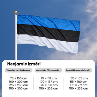 Igaunijas karogs fasādei vai mastam