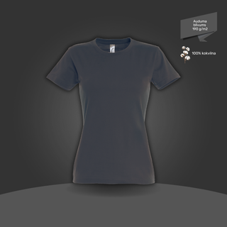Sieviešu T-krekls - klasiskais | 190 g/m² | Silti pelēks