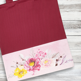 Kokvilnas maisiņš | Ar akcentu v.19. | Pavasara gleznojums