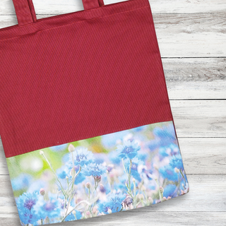 Kokvilnas maisiņš | Ar akcentu v.26. | Mirdzošās rudzupuķes