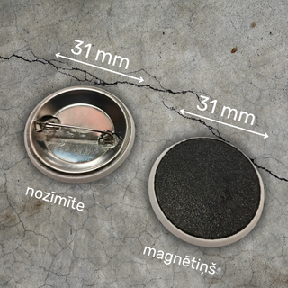 Nozīmīte vai magnēts | 31 mm | Lauks | Baltica