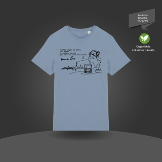 Organiskās kokvilnas T-krekls | "Viskiju rūgto kā dzīvi..."